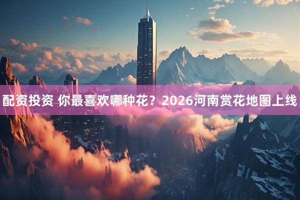 配资投资 你最喜欢哪种花？2026河南赏花地图上线